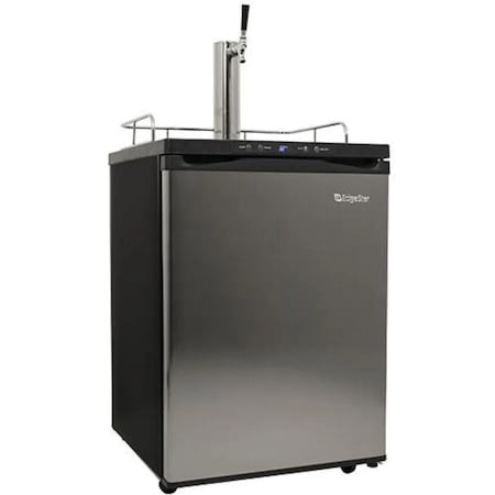 Edgestar 24 Inch Wide Kegerator with Digital Display for Full Size Kegs KC3000SS